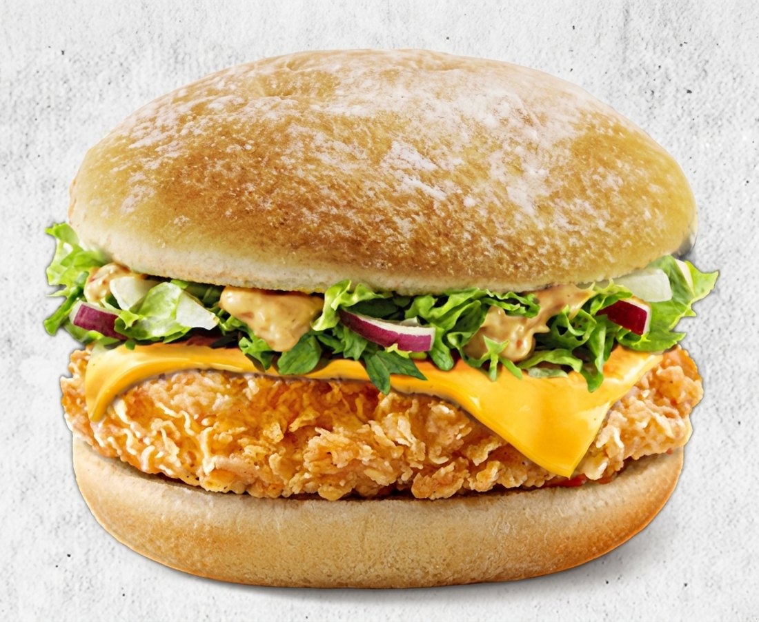 Chicken Burger : galette de poulet et fromage