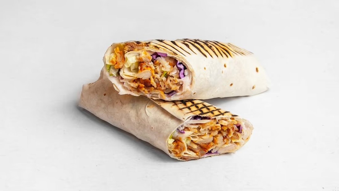 Libanais : galette garnie de viande de kebab